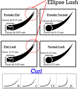 Flat Eyelashes Extension